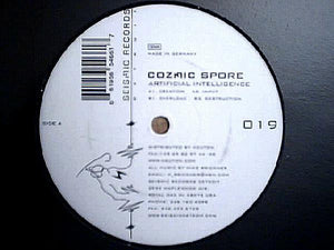 Cozmic Spore - Artificial Intelligence - New 12" Single Record 2004 Seismic Records Detroit Vinyl - Techno - Shuga Records