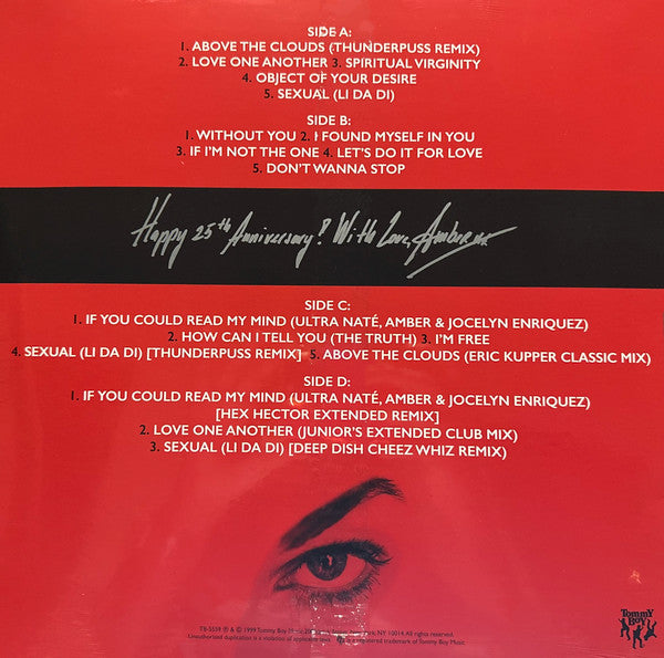 Amber - Amber (1999) - Mint- 2 LP Record 2024 Tommy Boy Barnes & Noble Exclusive Metallic Silver Vinyl - Pop / Dance-pop / Electro / House - Shuga Records