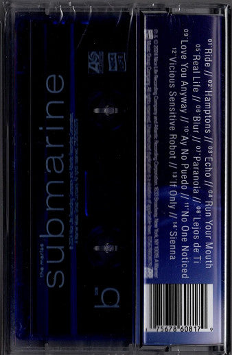 The Marias - Submarine - New Cassette 2024 Atlantic Nice Life Transparent Blue Tape - Pop Rock / Dream Pop - Shuga Records