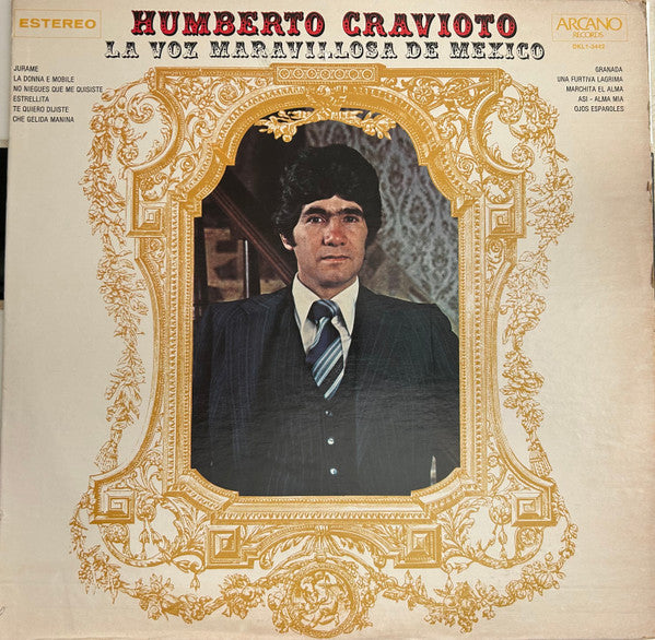 Humberto Cravioto - La Voz Maravillosa De Mexico - VG+ LP Record 1978 Arcano USA Vinyl - Latin / Bolero - Shuga Records