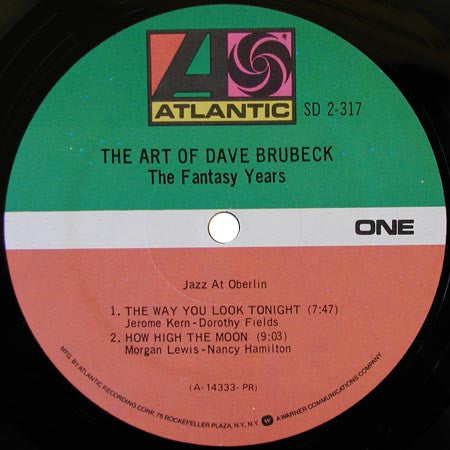 Dave Brubeck - The Art Of Dave Brubeck/The Fantasy Years - VG+ 2 LP Record Atlantic USA Vinyl - Jazz / Bop / Cool Jazz - Shuga Records