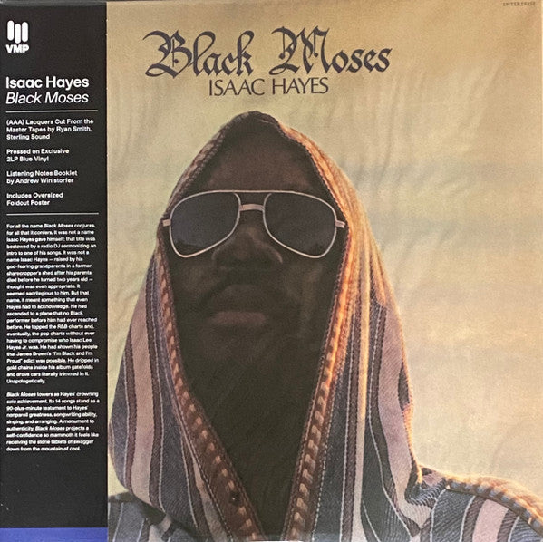 Isaac Hayes - Black Moses (1971) - Mint- 2 LP Record 2024 Enterprise Craft Recordings Vinyl Me Please Blue Vinyl, Booklet & Poster - Soul / Funk - Shuga Records