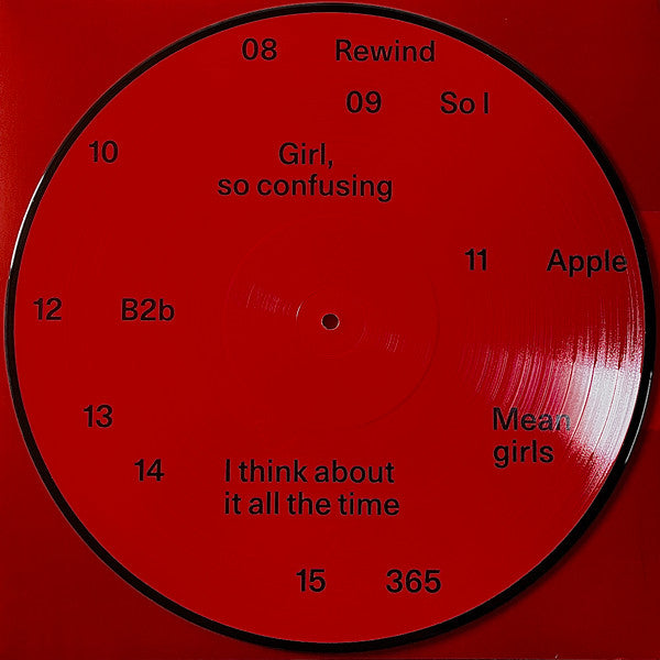 Charli XCX - Brat - Mint- LP Record 2024 Atlantic Red Picture Disc Vinyl, Booklet & 3 Page Carbon Copy Insert - Pop / HyperPop / Dance-pop