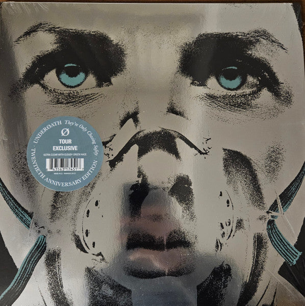 Underoath - (They're Only Chasing Safety)(2004) - New LP Record 2024 Self-Released Tour Exclusive Ultra Clear With Cloudy Green Haze & Silver Cover - Metalcore / Emo - Shuga Records