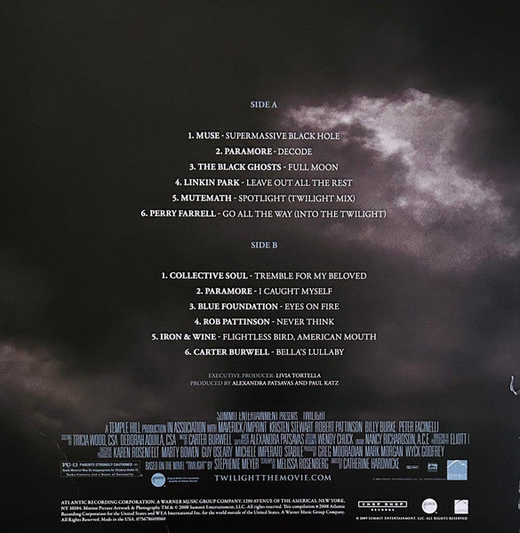 Various - Twilight (Original Motion Picture) (2008) - New LP Record 2024 Atlantic Chop Shop Mercury Colored Vinyl - Soundtrack - Shuga Records