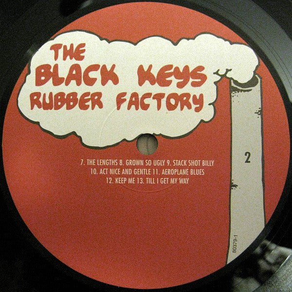 The Black Keys - Rubber Factory (2004) - VG+ LP Record 2016 Fat Possum Vinyl & Download - Rock / Blues Rock - Shuga Records