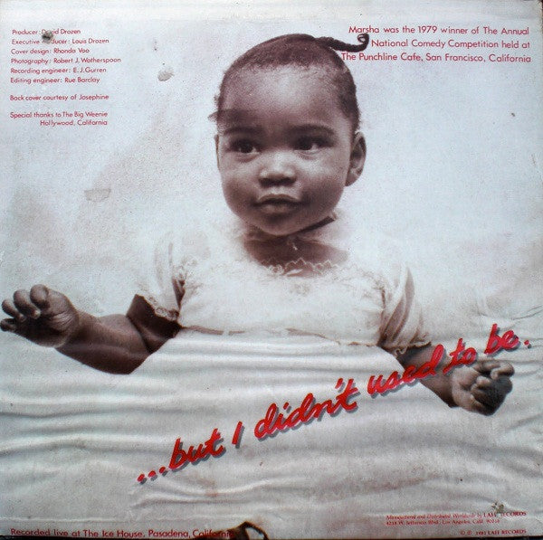 Marsha Warfield - I'm A Virgin - VG+ LP Record 1981 Laff USA Original Vinyl - Comedy - Shuga Records