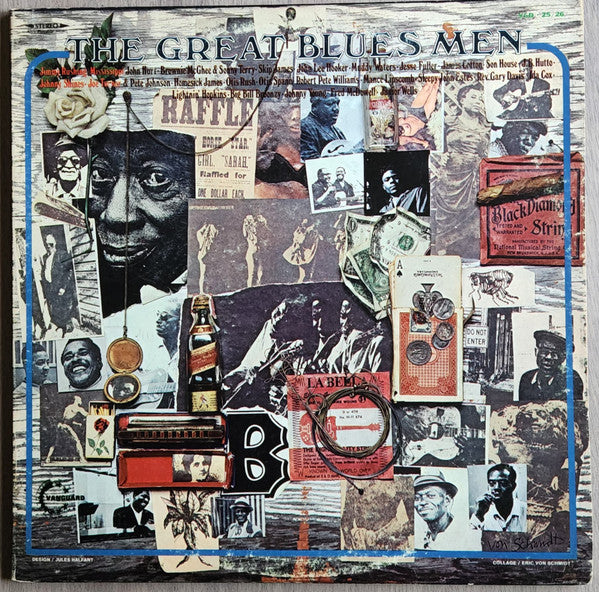 Various - The Great Blues Men (1972) - VG+ 2 LP Record 1976 Vanguard USA Vinyl - Piedmont Blues / Chicago Blues / Delta Blues - Shuga Records