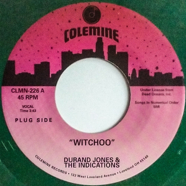 Durand Jones & The Indications - Witchoo - New 7" Single Record 2024 Colemine Blue Green Vinyl - Soul / Boogie / Disco - Shuga Records