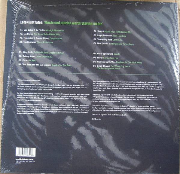 Nightmares On Wax - LateNightTales (2003) - New 2 LP Record 2024 LateNightTales UK Vinyl - Downtempo / Trip Hop - Shuga Records