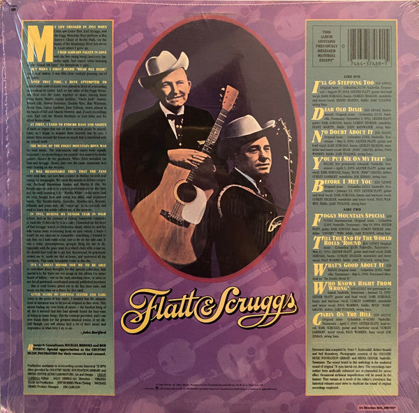 Flatt & Scruggs - Flatt & Scruggs - New LP Record 1982 Columbia USA Original Vinyl - Country / Bluegrass - Shuga Records