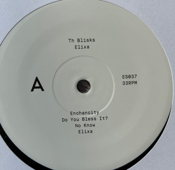 Th Blisks - Elixa - New LP Record 2024 Efficient Space Vinyl - Trip Hop / Dub / Indie Pop  / Post-Punk - Shuga Records