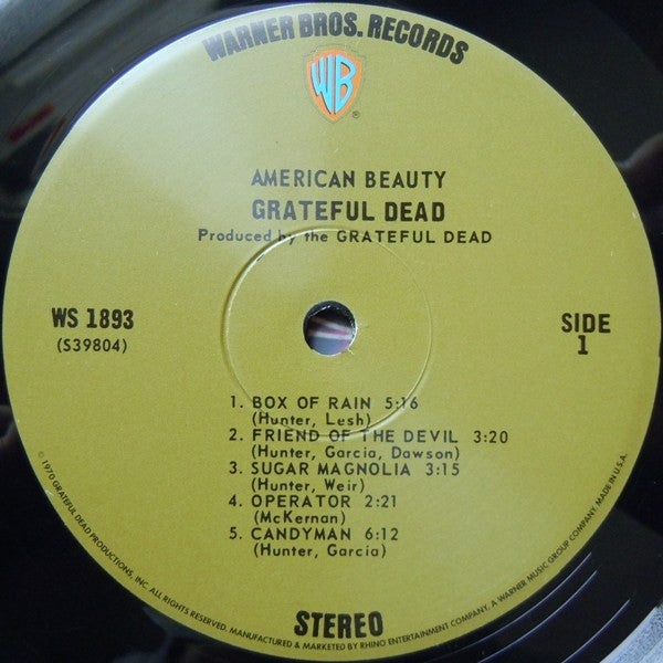 The Grateful Dead - American Beauty (1970) - VG+ LP Record 2011 Warner Rhino USA 180 gram Vinyl - Psychedelic Rock / Folk Rock - Shuga Records