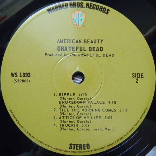 The Grateful Dead - American Beauty (1970) - VG+ LP Record 2011 Warner Rhino USA 180 gram Vinyl - Psychedelic Rock / Folk Rock - Shuga Records