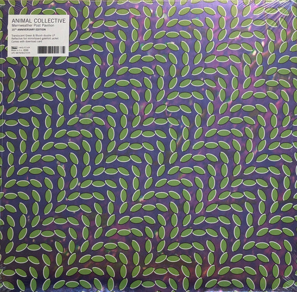 Animal Collective - Merriweather Post Pavilion (2009)(15th Anniversary) - New 2 LP Record 2024 Domino Translucent Green & Bluish Vinyl & Foil Cover - Indie Pop / Experimental - Shuga Records