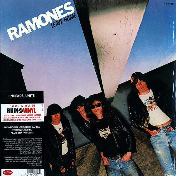 Ramones – Leave Home (1977) - VG+ LP Record 2011 Sire Rhino 180 gram Vinyl - Rock / Punk