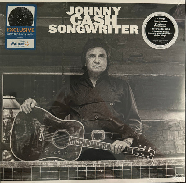 Johnny Cash - Songwriter - New LP Record 2024 Universal Music Walmart Exclusive Black & White Splatter 180 Gram Vinyl - Country / Folk - Shuga Records
