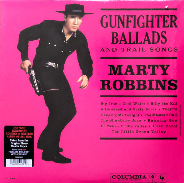 Marty Robbins - Gunfighter Ballads And Trail Songs (1959) - New LP Record 2024 Real Gone Music Mono Silver & Red Vinyl - Country / Western