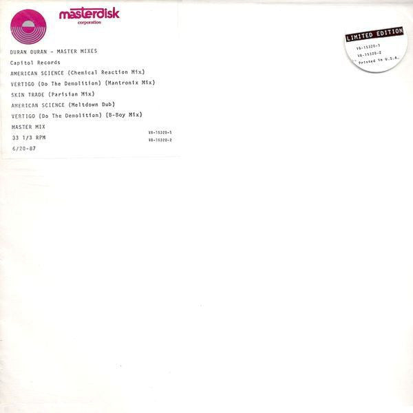 Duran Duran - Master Mixes - Mint- 2 LP Record 1987 Capitol USA Vinyl - Synth-pop / House / Pop Rock - Shuga Records