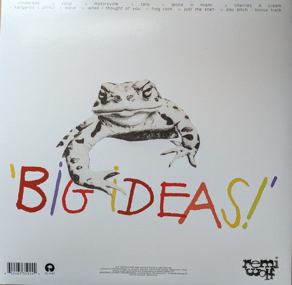 Remi Wolf - Big Ideas - New LP Record 2024 Island Baby Blue Vinyl & Poster - Pop / Indie Pop - Shuga Records