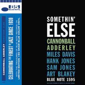 Cannonball Adderley - Somethin' Else (1958) - New LP Record 2024