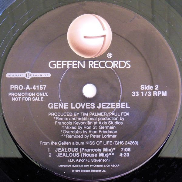 Gene Loves Jezebel - Tangled Up In You / Jealous - Mint- 12" Single Record 1990 Geffen USA Promo Vinyl - Synth-pop / Alternative Rock - Shuga Records