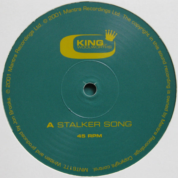 King Of Woolworths - Stalker Song - New 10" Single Record 2001 Mantra UK Vinyl - Downtempo / Leftfield / Breaks / House - Shuga Records