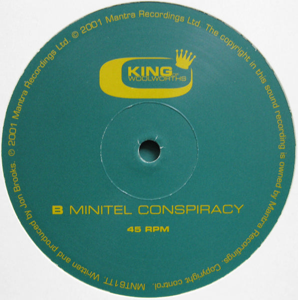 King Of Woolworths - Stalker Song - New 10" Single Record 2001 Mantra UK Vinyl - Downtempo / Leftfield / Breaks / House - Shuga Records