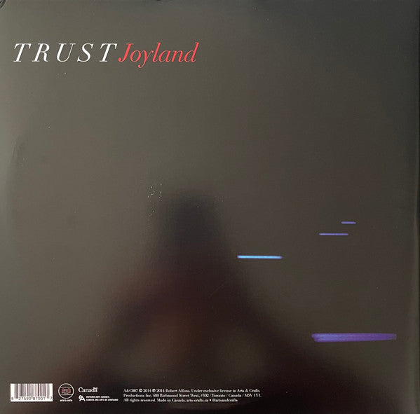Trust / TR/ST - Joyland (2014) - New 2 LP Record 2024 Arts & Crafts Lava Vinyl - EBM / Darkwave / Synthpop - Shuga Records