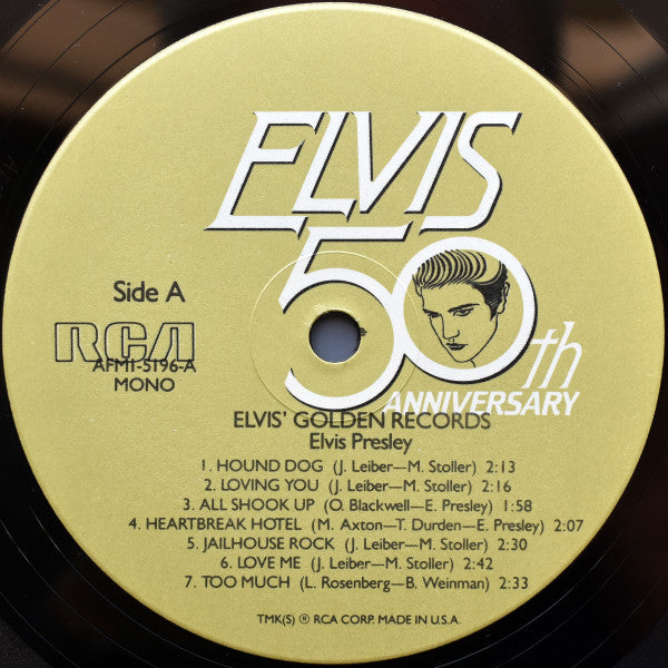 Elvis Presley - Elvis' Golden Records (1958) - Mint- LP Record 1984 RCA USA Vinyl - Rock & Roll / Rockabilly - Shuga Records