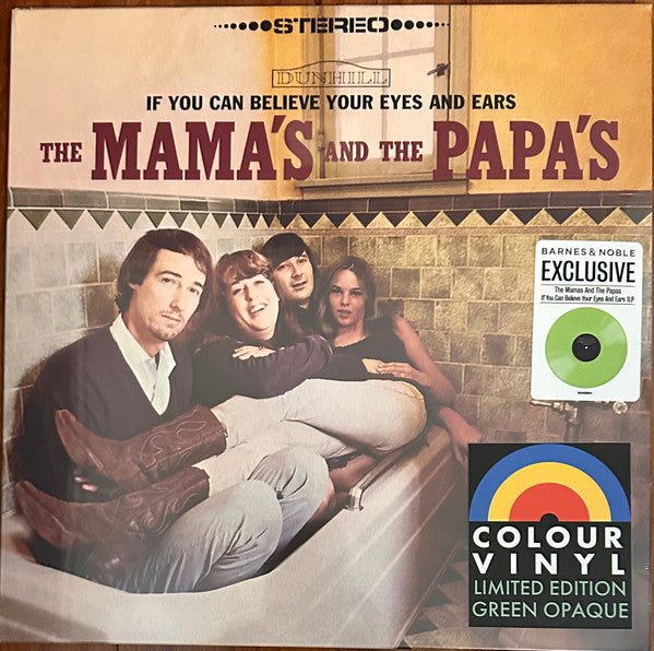 The Mama's And The Papa's - If You Can Believe Your Eyes And Ears (1966) - New LP Record 2025 Geffen Barnes & Noble Green Vinyl & Withdrawn Toilet Cover - Pop Rock / Soft Rock - Shuga Records