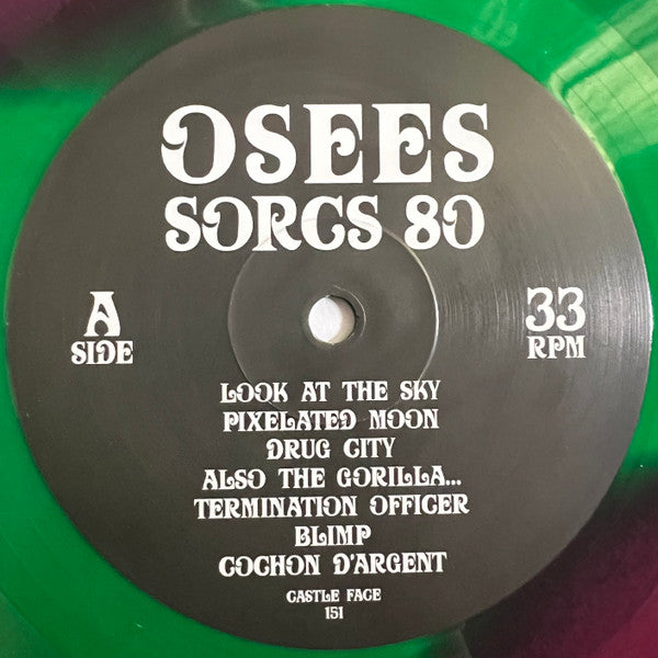 Osees - SORCS 80 - Mint- LP Record 2024 Castle Face Kelly Green & Magenta Blob Vinyl & Download - Psychedelic Rock - Shuga Records