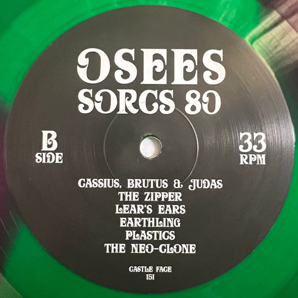 Osees - SORCS 80 - Mint- LP Record 2024 Castle Face Kelly Green & Magenta Blob Vinyl & Download - Psychedelic Rock - Shuga Records