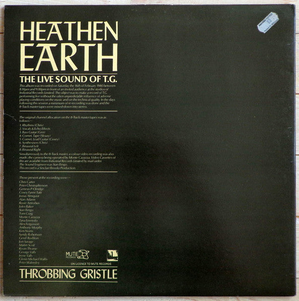 Throbbing Gristle - Heathen Earth (1980) - Mint- LP Record 1983 Mute UK Vinyl - Electronic / Industrial / Experimental - Shuga Records