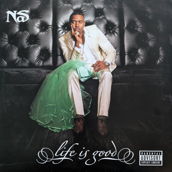 Nas - Life Is Good (2012) - Mint- 2 LP Record 2024 Def Jam Coke Bottle Clear Vinyl, Insert & Trading Card - Hip Hop / Boom Bap