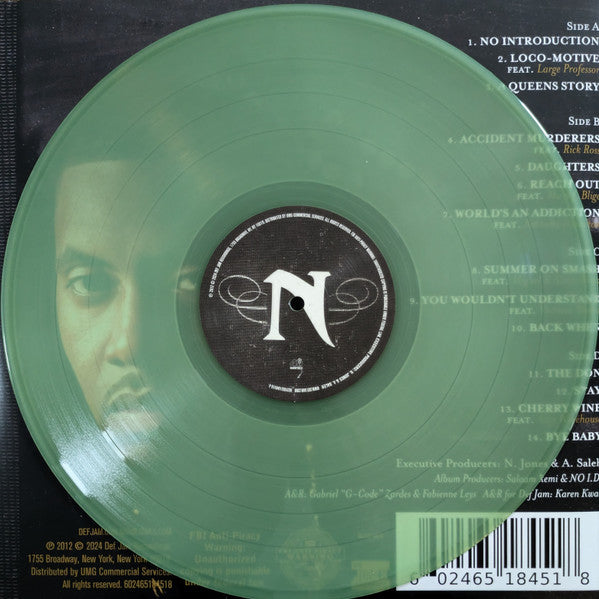 Nas - Life Is Good (2012) - Mint- 2 LP Record 2024 Def Jam Coke Bottle Clear Vinyl, Insert & Trading Card - Hip Hop / Boom Bap