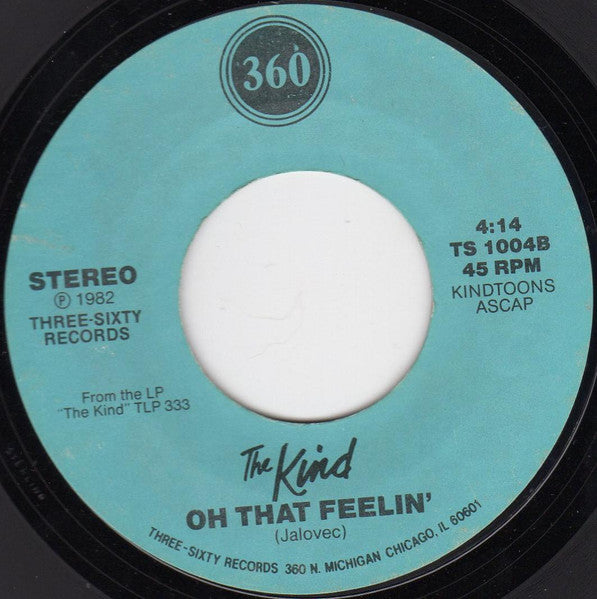 The Kind – Loved By You - VG+ 7" Single Record 1982 Three-Sixty USA Vinyl - Power Pop - Shuga Records