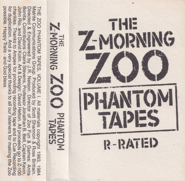 The Z-Morning Zoo - Phantom Tapes - VG+ Cassette 1984 Malrite Communications Group USA Tape - Comedy - Shuga Records