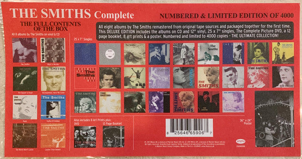 The Smiths - Complete - Mint- 11x LP Record, 25x 7", 8x CD Box Set 2011 Rhino Vinyl, Booklet, Art Prints, Poster, DVD - Indie Rock / Alternative Rock - Shuga Records