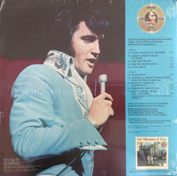 Elvis Presley - Our Memories Of Elvis Volume 2 - Mint- LP Record 1979 RCA USA Vinyl - Rock & Roll / Pop Rock / Country - Shuga Records