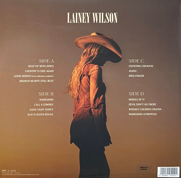 Lainey Wilson - Whirlwind - New 2 LP Record 2024 BBR Music BMG White / Black Split Vinyl - Country - Shuga Records