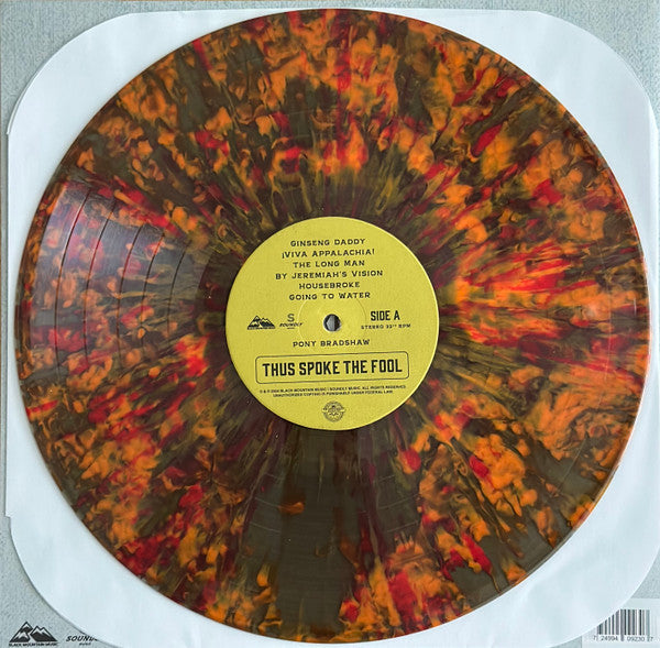 Pony Bradshaw - Thus Spoke The Fool - New LP Record 2024 Self-Released In The Cinnamon Glow Orange Splatter Vinyl - Country / Rock - Shuga Records