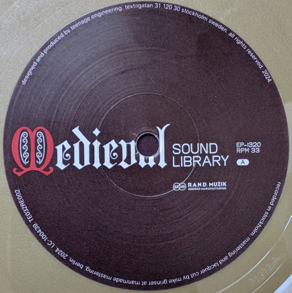 Teenage Engineering - EP–1320 Medieval Sound Library - New 10" EP Record 2024 Sweden Gold Vinyl - Electronic / Abstract / Dungeon Synth - Shuga Records