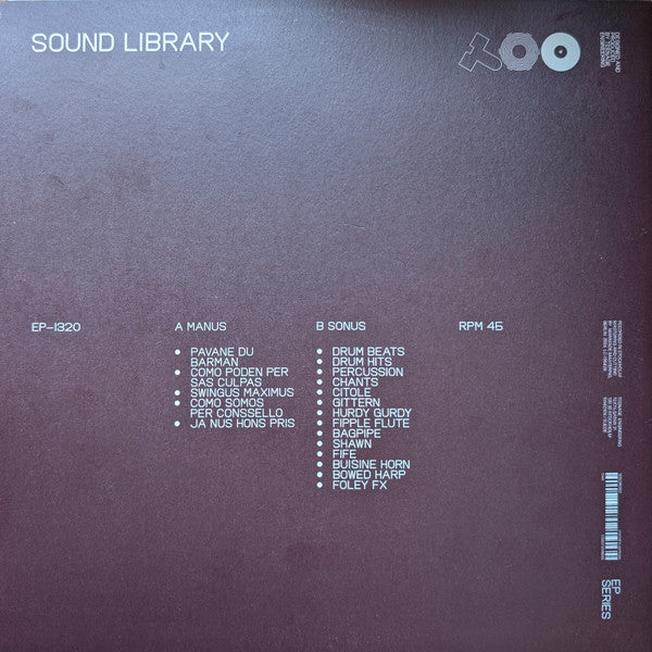 Teenage Engineering - EP–1320 Medieval Sound Library - New 10" EP Record 2024 Sweden Gold Vinyl - Electronic / Abstract / Dungeon Synth - Shuga Records