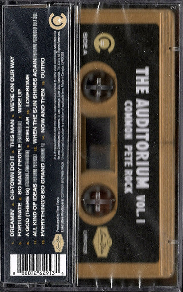 Common & Pete Rock - The Auditorium Vol. 1 - Mint- Cassette 2024 Loma Vista USA Gold Tape - Hip Hop - Shuga Records