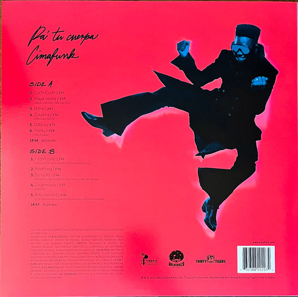 Cimafunk - Pa Tu Cuerpa - New LP Record 2024 Terapia Neon Coral Vinyl - Latin / Afro-Cuban / Funk - Shuga Records