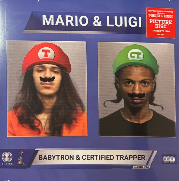 BabyTron & Certified Trapper - Mario & Luigi - New LP Record 2024 TheHipHopLab Empire Picture Disc Vinyl - Hip Hop / Trap / Gangsta - Shuga Records