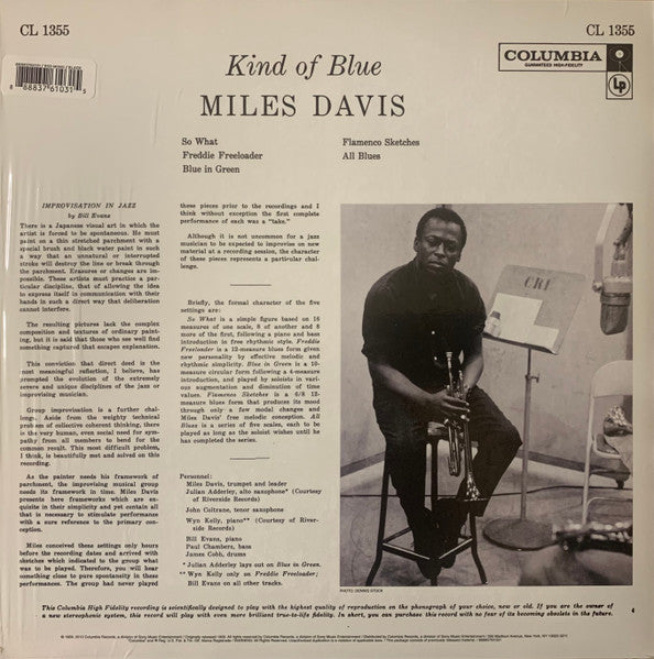 Miles Davis - Kind Of Blue (1959) - New LP Record 2024 Columbia USA 180 gram Vinyl - Jazz / Modal - Shuga Records