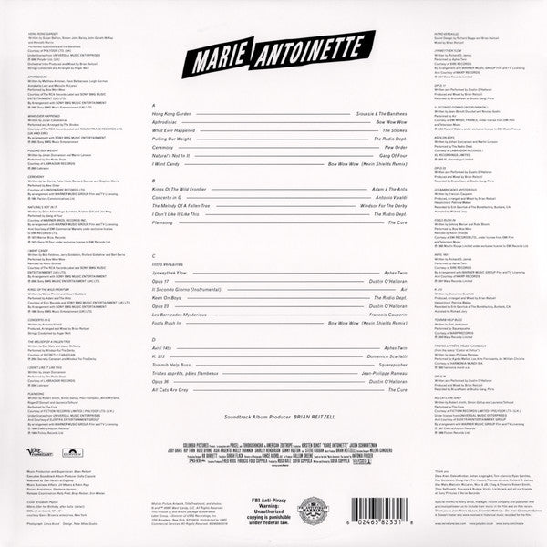 Various - Marie Antoinette (Original Motion Picture 2006) - New 2 LP Record 2024 Polydor Verve Urban Outfitters Exclusive Clear & Light Blue / Clear & Neon Pink Split Vinyl - Soundtrack - Shuga Records