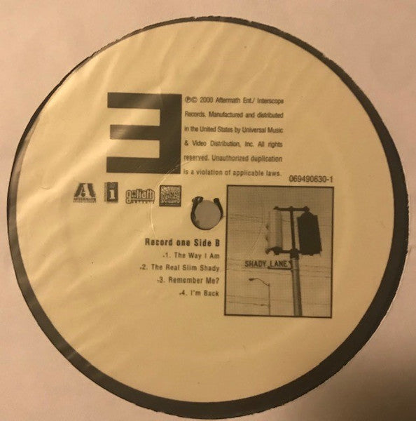 Eminem - The Marshall Mathers LP (2000) - Mint- 2 LP Record 2008 Aftermath Interscope USA 180 gram Vinyl & Insert - Hip Hop - Shuga Records